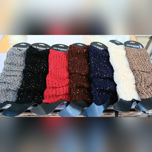 KNITTED GLITTER - Winter Leg Warmers - Picture 10 of 12